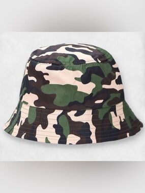 New Camo Print Bucket Hat